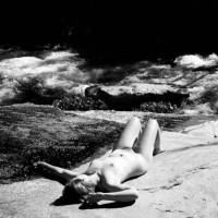 Black And White - Black And White, Full Nude, Beach Voyeur , Black And White, Beach Scene, Stretched Girl, Sunbath, Fully Nude