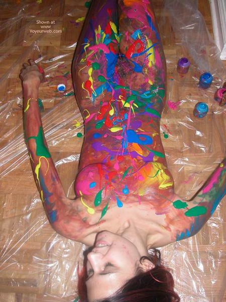 Finger Paint Party - Body Paint , Finger Paint Party, Body Paint, Laying With Paint