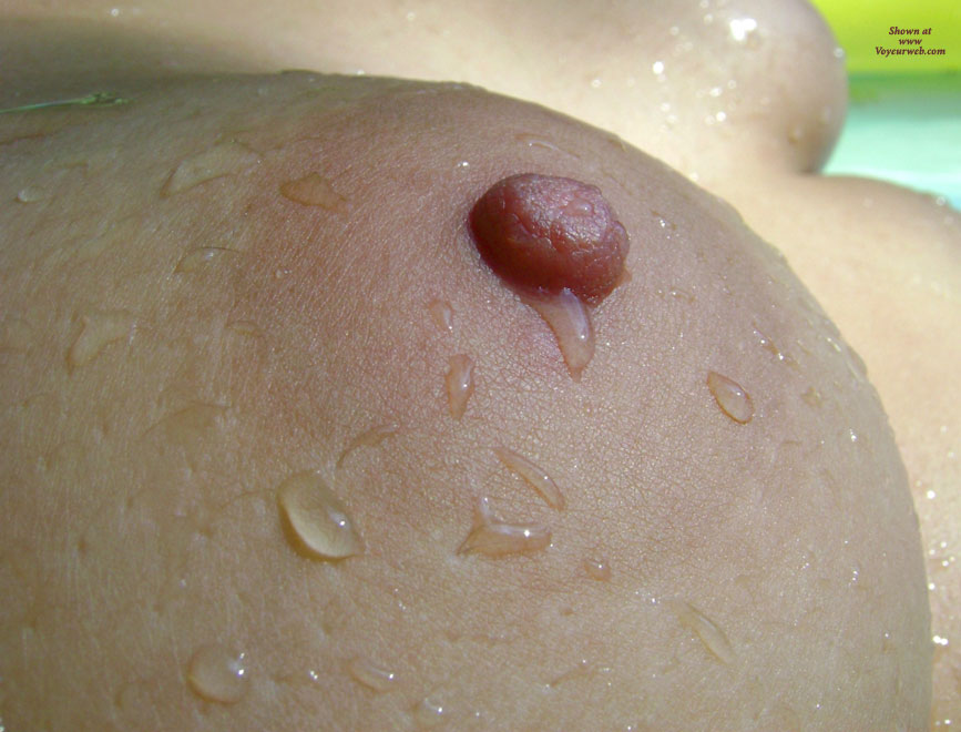Wet Nipple - Natural Tits , Waterdrops On Breasts, Nipple Muncher, Full Natural Tits, Nipple Mound, Moist Tit, Pink Nipple, Smooth Aerola, Tit Close Up, Wet Tit
