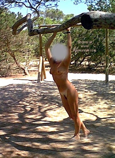 Pic #1nude on the playground