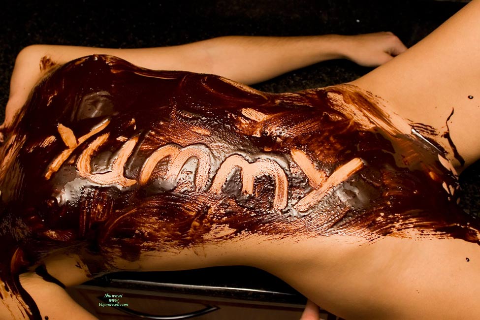 Chocolate Covered Pussy - Naked Girl, Nude Amateur , Food Fetish, Food On Body, Chocolate Covered Nude Finger Painted "yummy", Chocolate Covered Tits, Body Shot, Chocolate Covered Nude On Counter Top, Laying In Chocolate Syrup, Lying On Back, Covered In Chocolate