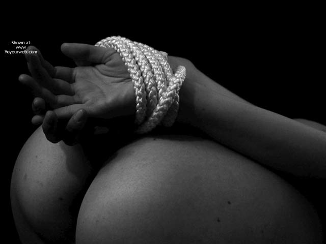 Tied Hands - Sexy Ass , Tied Hands, Ass Closeup, Monochrome Photography, Ass, Tied With Rope