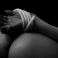 Tied Hands - Sexy Ass , Tied Hands, Ass Closeup, Monochrome Photography, Ass, Tied With Rope