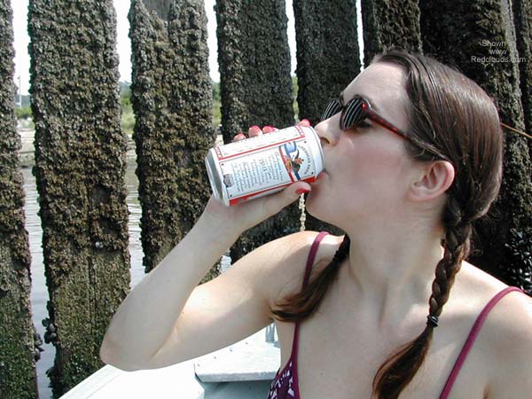 Pic #1Nina Likes Beer, Boat and BlowJob