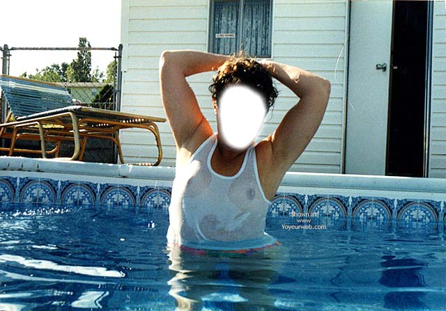 Pic #1 Tonya In Pool Showing Tits