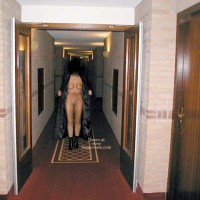 Monique Walk Around in a Motel