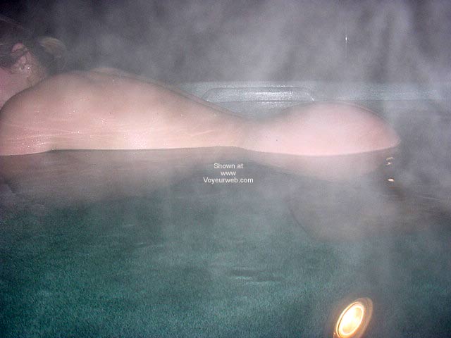 Pic #1Daphne in The Hot Tub On a Moonlit Spring Night