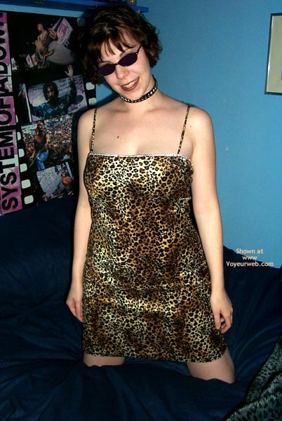 Pic #1Kitty Kim'S  Leopard Dress And Collar