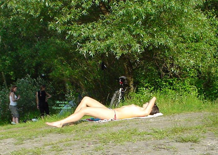 Pic #1Topless Girl Enjoing The Nature