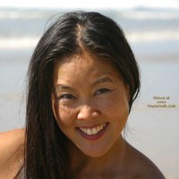 Asian Lani Nude at The Beach