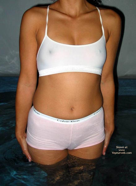 Pic #1 Pink Panties - Perky Titties - Wet