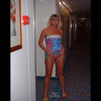 Naked in a Cruise Ship Corridor