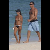 Walking On The Beach In D.r.