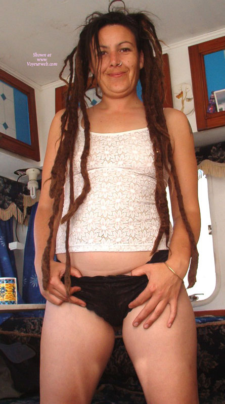 Pic #1 Crissy Poses In Her Tight Black Panties