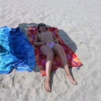 Pic #1 My Wife The First Time On A Public Beach