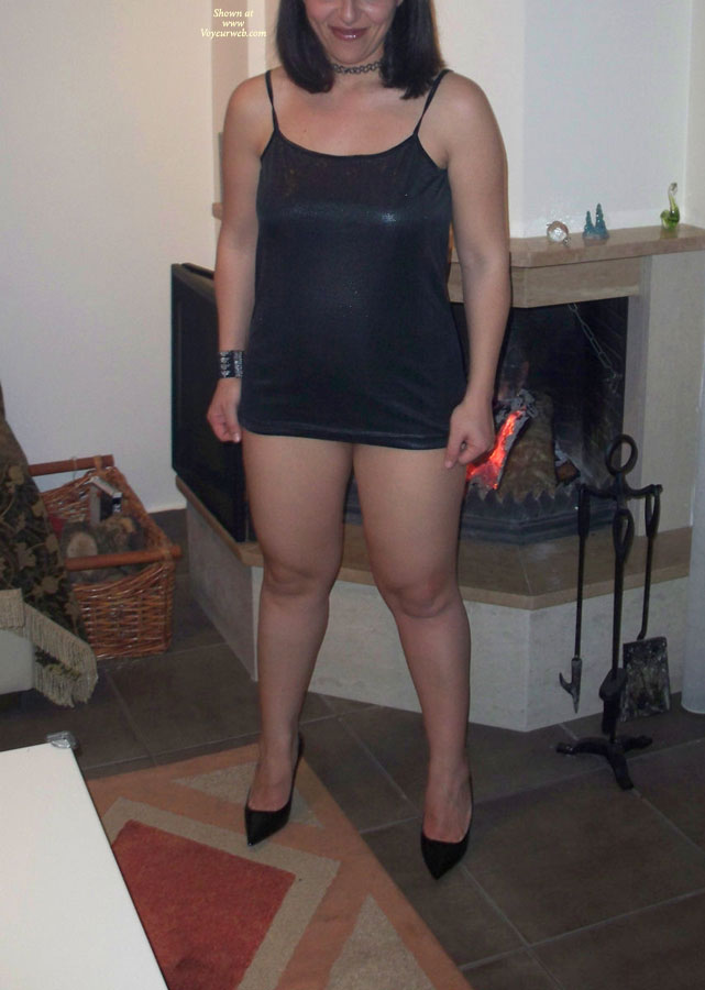 Pic #1 Bottomless Wife My 40 y.o Wifes Black Dress!