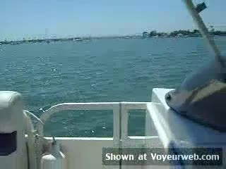 Pic #1Topless Wife:&nbsp;*DT Sexy Wife Driving Our Boat While Flashing Her Tits