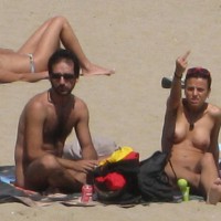 Beach Voyeur - Topless Beach, Beach Tits, Beach Voyeur, Naked Girl, Nude Amateur , Girl Giving, Extended Middle Finger, Nude Beach, Throwing The Finger