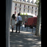 Street Voyeur:&nbsp;See Through Skirt In Paris