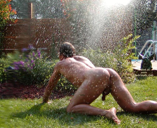 Pic #1M* Playing In The Sprinkler Part2