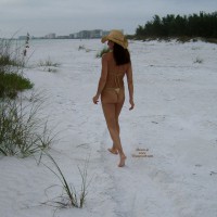Pic #1 Sexy Wife On The Beach