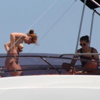 German Family In A Yacht In Formentera 3 , The Last Model In The Yatch...