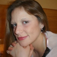 Michele Petting Her Kitty