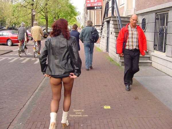Pic #1Monique Flashing Her Hot Behind In Amsteram