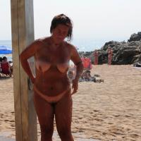 Doccia - Beach, Big Tits, Wet