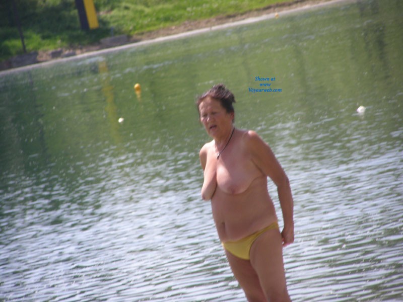 Pic #1 Mature03a - Beach, Big Tits, Brunette, Mature