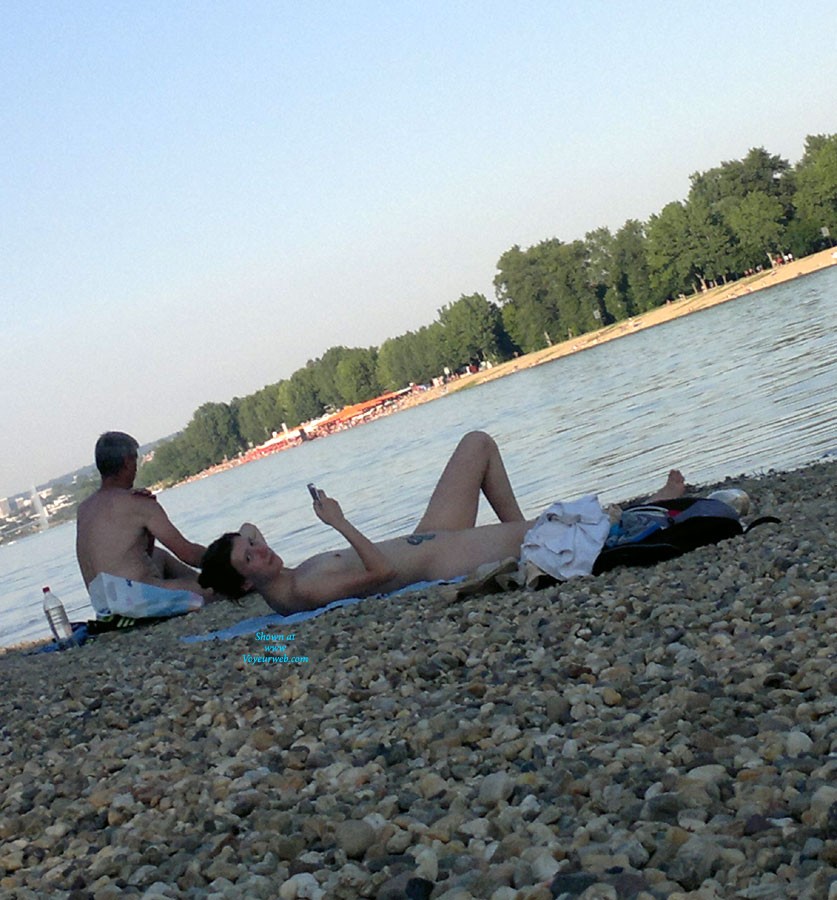 Pic #1Young Nudist Couple - Beach