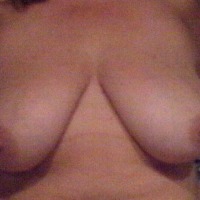 Very large tits of my wife