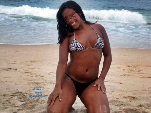 Pic #1Brazil: Elisa From Bahia State - Beach, Bikini Voyeur, Brunette, Big Ass