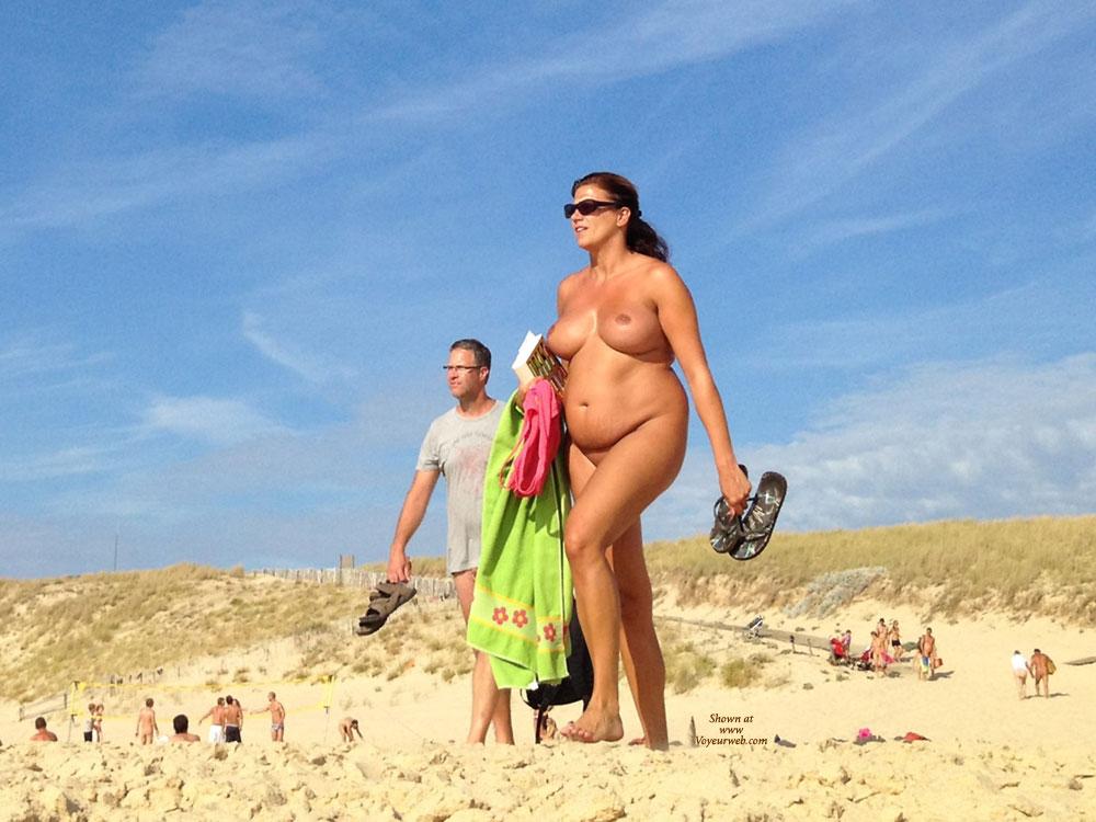 Pic #1 Big Breasted Lady - Beach, Big Tits