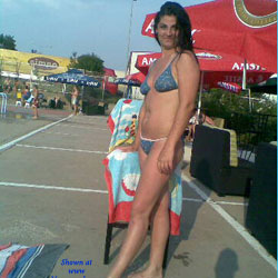 Dijana Enjoys Near Swimming Pool - Bikini Voyeur, Brunette