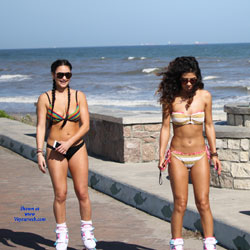 Sexy Girls On Wheels 1 - Beach, Bikini Voyeur, Brunette