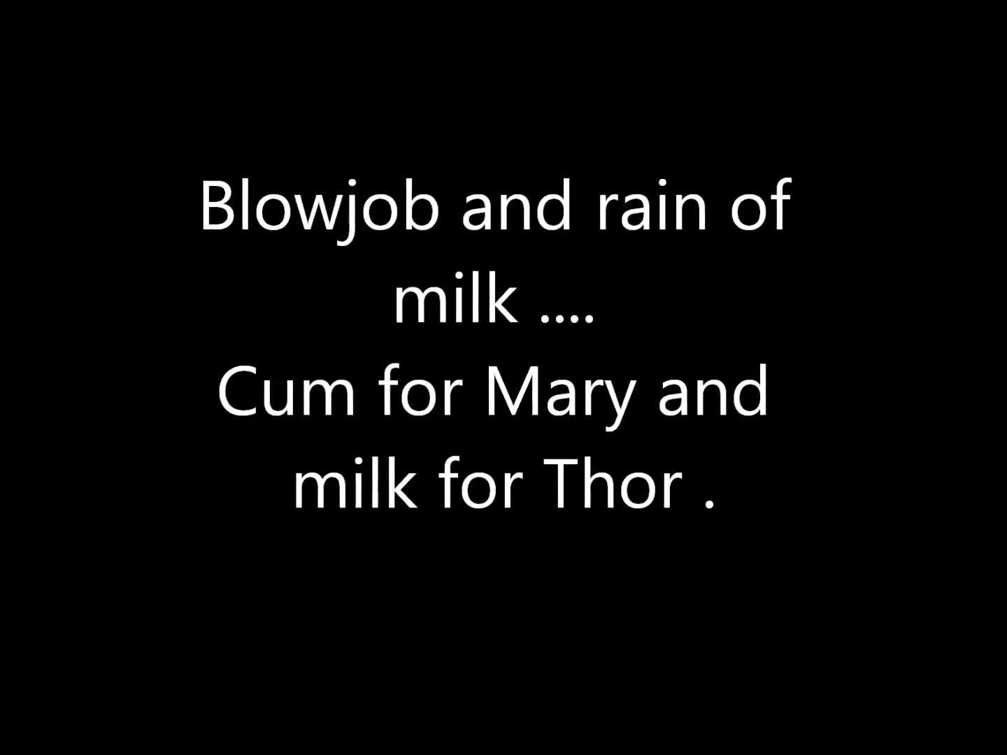 Pic #1Cum For Mary And Milk For Thor - Big Tits, Brunette, Cumshot