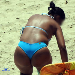 Blue Bikini From Olinda City, Brazil - Beach, Bikini Voyeur