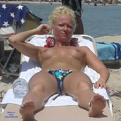 Topless Blonde At The Beach - Bikini, Blonde Hair, Firm Tits, Hard Nipple, Nipples, Nude Beach, Beach Tits, Beach Voyeur, Sexy Body, Sexy Girl, Sexy Legs , Blonde Girl, Topless, Firm Tits, Sun Bathing, Sexy Legs