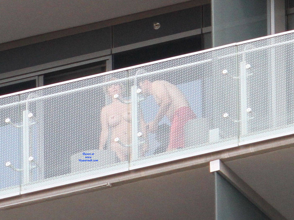Pic #1Sex On The Balcony - Big Tits, Voyeur