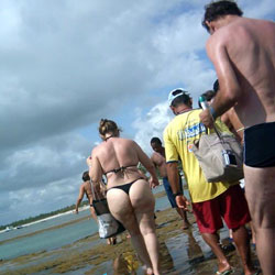 Wife In Porto Beach, Recife City - Beach Voyeur, Bikini Voyeur
