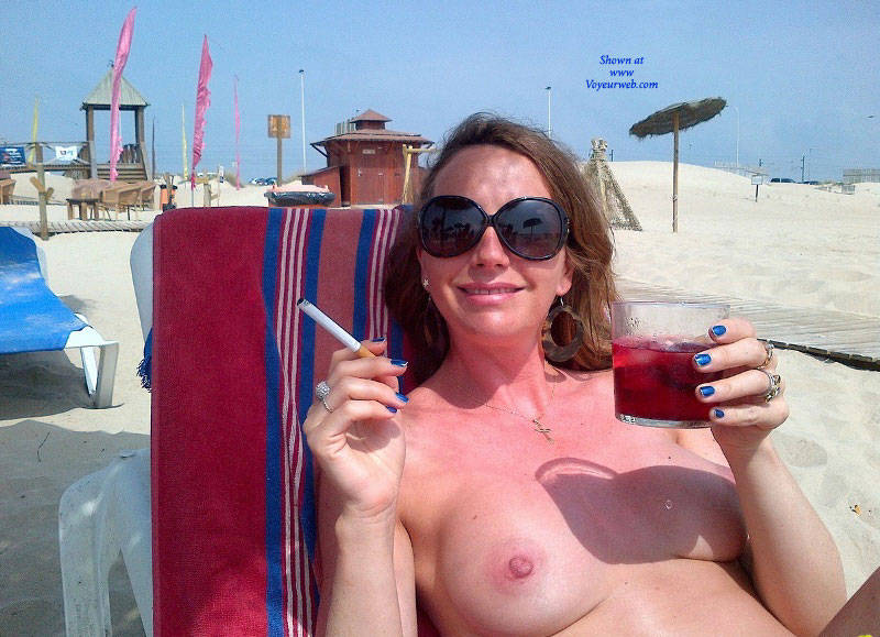 Pic #1 Marie On Vacation - Beach, Big Tits, Brunette