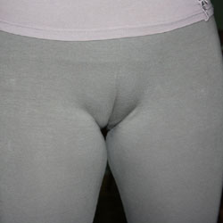 Cameltoe Before Going Out Shopping