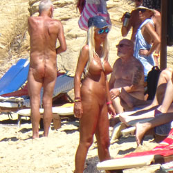 Pic #1The Second Nude Skiathos  - Beach Voyeur, Big Tits, Blonde