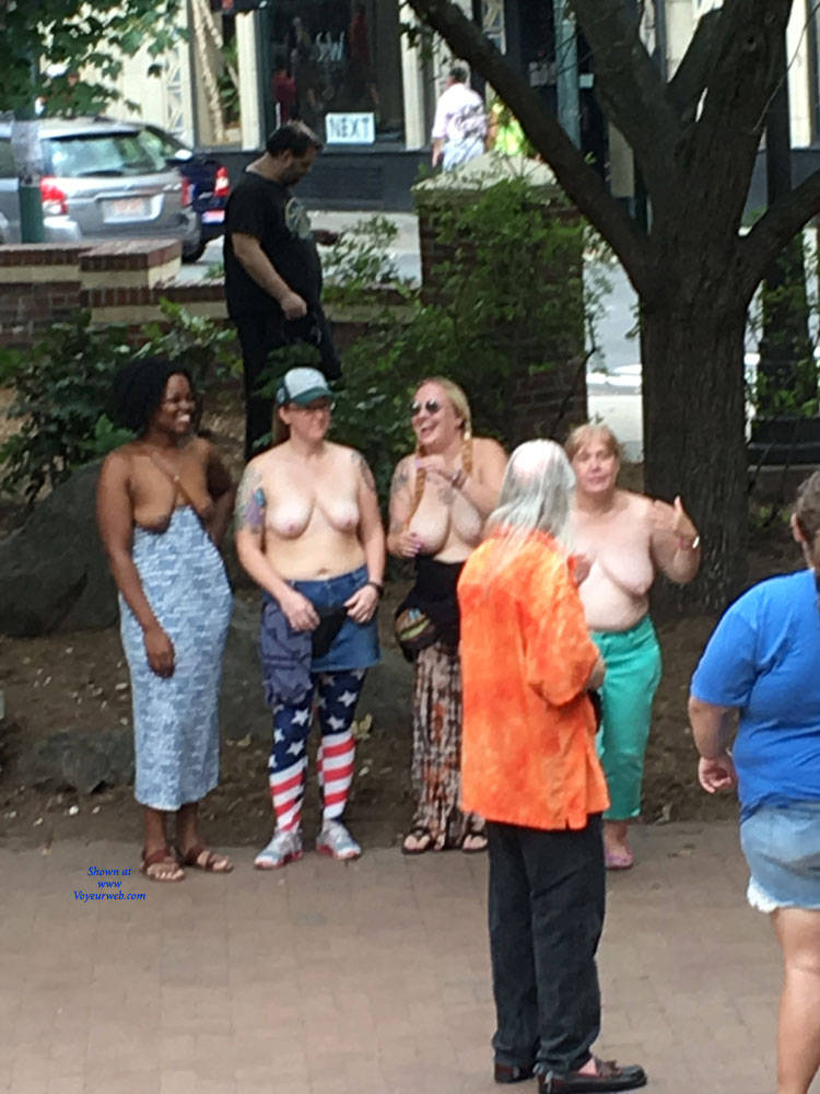 Pic #1 Topless In Asheville - Big Tits, Public Place, Topless Girls