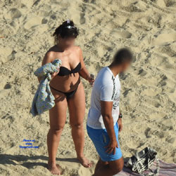 Pic #1 Black Bikini From Recife City, Brazil 01 - Beach Voyeur, Bikini Voyeur, Brunette