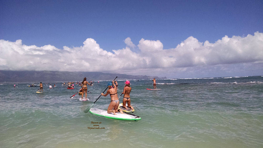 Pic #1Mounting Long Boards - Outdoors, Bikini Voyeur, Beach Voyeur