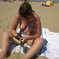 Topless At The Belgian Sea - Beach, Big Tits, Wife/wives, Amateur