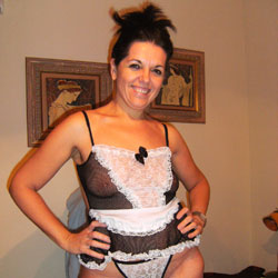 Pic #1 Porn-Maid For A Friend - Big Tits, Brunette, See Through, Amateur, Costume