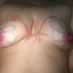 My medium tits - Painted boobs